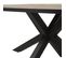 Table Ovale 230cm Aspect Bois Piètement Araignée Métal Noir - Canyon