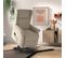 Fauteuil Relax Releveur Electrique Tissu Ivoire - Andora