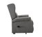 Fauteuil Relax Releveur Electrique Tissu Gris Foncé - Andora