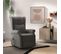 Fauteuil Relax Releveur Electrique Tissu Gris Foncé - Andora