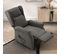 Fauteuil Relax Releveur Electrique Tissu Gris Foncé - Andora