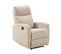 Fauteuil Relax Electrique Tissu Ivoire - Lerida