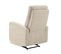 Fauteuil Relax Electrique Tissu Ivoire - Lerida