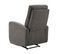 Fauteuil Relax Electrique Tissu Gris Foncé - Lerida