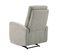 Fauteuil Relax Manuel Tissu Gris Clair - Lerida