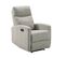 Fauteuil Relax Manuel Tissu Gris Clair - Lerida