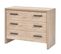 Commode 3 Tiroirs Aspect Bois Clair - Letty