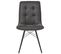 Lot De 2 Chaises Capitonnées Anthracite - Nadia