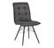 Lot De 2 Chaises Capitonnées Anthracite - Nadia