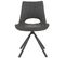 Lot De 2 Chaises Pivotantes Simili Cuir Anthracite - Ferra