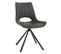 Lot De 2 Chaises Pivotantes Simili Cuir Anthracite - Ferra