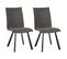 Lot De 2 Chaises Matelassées Grises - Sansa