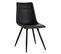 Lot De 4 Chaises Simili Cuir Noir - Kora