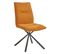 Lot De 4 Chaises Tissu Orange Piètement Etoile - Juliane