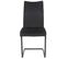 Lot De 4 Chaises Velours Noir Piètement U - Nymeria