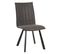 Lot De 4 Chaises Matelassées Grises - Sansa