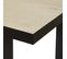 Table Repas 200cm Effet Bois Clair Piètement Anthracite - Jackson