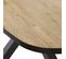 Table Repas Ovale 200cm Aspect Bois Piètement Métal - Cedra