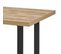 Table 170cm Aspect Bois Piètement U Métal Poudré Noir - Cedra