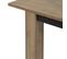 Table Allongeable 180-230cm Effet Bois Naturel Et Noir - Carson