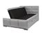 Lit-coffre Boxspring 160x200cm Eco Tissu Gris - Mylis