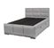 Lit-coffre Boxspring 160x200cm Eco Tissu Gris - Mylis