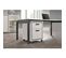 Bureau Blanc Et Anthracite Longueur 150cm - Modia