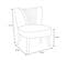 Fauteuil En Tissu Bouclettes Blanc Pieds Bois Naturel - Kelios