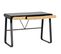 Bureau 3 Tiroirs Noir Et Aspect Bois - Aesir