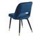 Lot De 2 Chaises Ajourées Velours Bleu Nuit - Majik