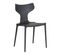 Lot De 4 Chaises Empilables Anthracite Dossier En T - Blist