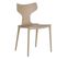 Lot De 4 Chaises Empilables Taupe Dossier En T - Blist