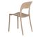 Lot De 4 Chaises Ajourées Empilables Pp Taupe - Faoh