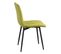 Lot De 2 Chaises Surpiquées Tissu Vert Clair - Passo