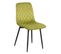 Lot De 2 Chaises Surpiquées Tissu Vert Clair - Passo