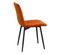 Lot De 2 Chaises Surpiquées Tissu Orange - Passo