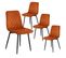 Lot De 2 Chaises Surpiquées Tissu Orange - Passo