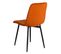 Lot De 2 Chaises Surpiquées Tissu Orange - Passo