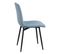 Lot De 2 Chaises Surpiquées Tissu Bleu Ciel - Passo