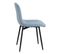 Lot De 2 Chaises Capitonnées Tissu Bleu Ciel - Gosso