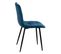 Lot De 4 Chaises Matelassées Velours Bleu Nuit - Noupi