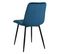 Lot De 4 Chaises Matelassées Velours Bleu Nuit - Noupi