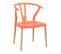 Lot De 2 Chaises Polypropylène Terracotta Pied Bois - Scando