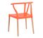 Lot De 2 Chaises Polypropylène Terracotta Pied Bois - Scando