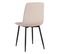 Lot De 4 Chaises Beiges Surpiqures Triangle - Fency