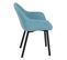 Lot De 2 Fauteuils Bleus Surpiqures Extérieures - Kovi