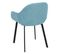 Lot De 2 Fauteuils Bleus Surpiqures Extérieures - Kovi