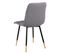 Lot De 4 Chaises Surpiqures Carreaux Grises - Cardo