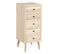 Chiffonnier 5 Tiroirs En Mdf Et Bois De Peuplier - Paplio