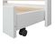 Lit Gigogne 90x190cm En Pin Massif Coloris Blanc - Cantari